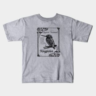 Spirit Animal - Kingfisher - black Kids T-Shirt